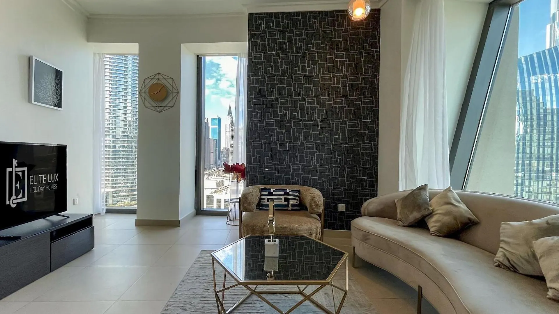 Apartamento Elite Lux Holiday Homes - 3Br Full Burj Khalifa Fountain Views In Downtown Dubái